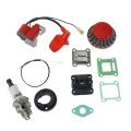 Motorcycle Carburetor with Air Filter for 47cc 49cc Mini Moto Red