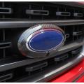 Front Grille Center Cap for Ford F150 21-22,with Camera Carbon Fiber