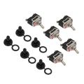 Heavy Duty Rocker Toggle Switch 15a 250v 20a 125v Spst 2 Pin 5 Pack