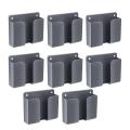 8pcs Mobile Phone Wall Mount Holders for Home Bedroom (grey)