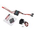 Metal Gearbox with Motor and Esc for 1/24 Rc Crawler Car Axial,3
