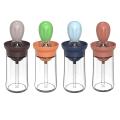 4 Pack Glass Olive Oil Dispenser Bottle with Silicone Brush 2 In 1