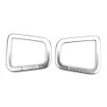 Car Dashboard Air Conditioning Vent Frame Cover Trim(silver)