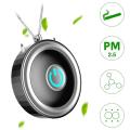 Mini Air Purifier Wearable Necklace Usb Negative Ion Generator Black