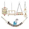 Bird Parrot Toys 5pcs,wood Chewing Toys,for Parrot Birds,budgerigars