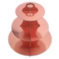 4 Set 3-tier Round Cardboard Cupcake Stand for 24 Cupcakes Perfect