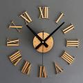 Diy Luxury 3d Roman Numerals Wall Clock Art Clock Hotcolorgold