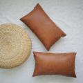 Waist Pillowcase for Sofa Bed Sofa Decoration, Rectangular Brown