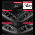 For Cadillac Xt5 2016-2019 Car Window Lift Switch Panel Trim.black