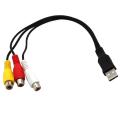 Usb to 3rca Cable Usb Female to 3 Rca Rgb Video Av Composite Adapter