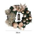 Elegant Champagne Gold Christmas Wreath Home Christmas Ornaments