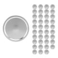 40 Pieces Wide Mouth Jar Lids Split-type Mason Jar,86 Mm (silver)