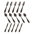 15 Pcs Spoon Fork Kitchen Cabinet Closet Drawer Pull Handles Bronze