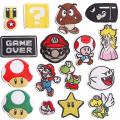 Cartoon Mario Patch Cute Child Applique Embroidered Patches Appliques