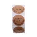 1 Inch Round Olive Branch with Love Stickers / 500 Labels Per Roll