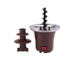 New Mini Chocolate Fountain Three Layers Melt Fondue Machine Us Plug