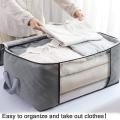 Clothing Storage Bag Large-capacity Foldable Bottom Container-3pcs