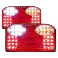 2pcs 12v Led Car Trailer Truck Taillight Stop Brake for Van Lorry