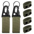6pcs Belt Keeper with Gear Clips for Security Belt Fixing,army Green
