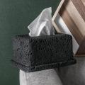 Creativity Moon Cement Material Tissue Box Hotel Bathroom Decor A