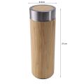 Bamboo 500ml Stainless Steel Liner Vacuum Flask Insulation Bottle