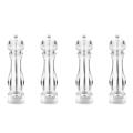 4 Pack Salt and Pepper Grinder Mill Set for Whole Peppercorn and Salt