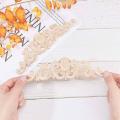 4pcs Wood Carved Long Onlay Applique for Unpainted Frame Door Decor