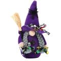 Halloween Broomstick Top Hat Witch Dwarf Gnome Doll Elf Home Decor 1