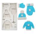 Knitted Sweater Gloves Snowflake Silicone Sugar Cake Chocolate Mold