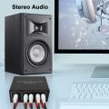 4-way Stereo L/r Sound Channel Bi-directional Audio Switcher