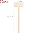 30pcs Wooden Hammer Shellfish Crab Hardwood Gavel Toy for Boys Girls