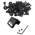 25 Pcs Plastic Push In Car Bumper Fender Door Rivets Clip 10mm Hole