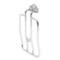 Motorcycle Rack Backrest Rear Fender (silver)