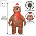 Christmas Inflatableschristmas Inflatables Bear for Yard Lawn Eu Plug