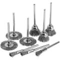 36 Pieces, Brass and Wire Brush Set, for Polishing and Cleaning Tools