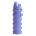 500ml Portable Retractable Silicone Bottle Folding Water Bottle ,c