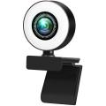 360  Rotating 4k Hd Webcam with Microphone, Autofocus for Pc Laptop