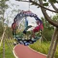 3d Rotating Wind Chimes Garden Art Wind Spinner Outdoor Ornaments