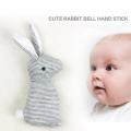 5pcs 21cm Rabbit Baby Toys Plush 0-12 Months Ring Bell Crib Kid Doll