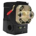 90-125psi 4 Port 26 Amp Pressure Switch Air Compressor Black