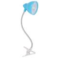 Led Book Light Flexible Mini Adjustable Clip-on Reading Lamps Blue