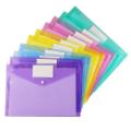 10 Pcs Plastic Envelopes A4 Letter Size Envelopes with Snap Closure