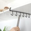 New Iron Kitchen Hook Rack Punch-free Hanging Cabinet Storage Rack