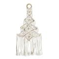 Macrame Tapestry Woven Christmas Tree Hanging Pendant Wall Decoration