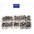 230pcs M3, M4, M5, M6, M8 Nut Box Set Metric Hexagon Socket Nut Set