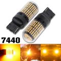 8x 7440 Super Bright Bulb Amber for Reverse Tail Turn Signal Light