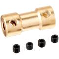 Rc Airplane 3mm to 5mm Brass Motor Coupling Shaft Coupler Connector