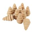 Wooden Nesting Set Wood Peg Dolls Kids Diy Montessori Toy Pack Of 10