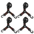 4pack Outdoor Double Hooks Suction Cup Anchor Hook Heavy Duty Red
