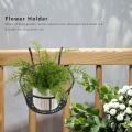 Metal Flower Holder Shelf Stand Hanging Pots Basket Plant Storage